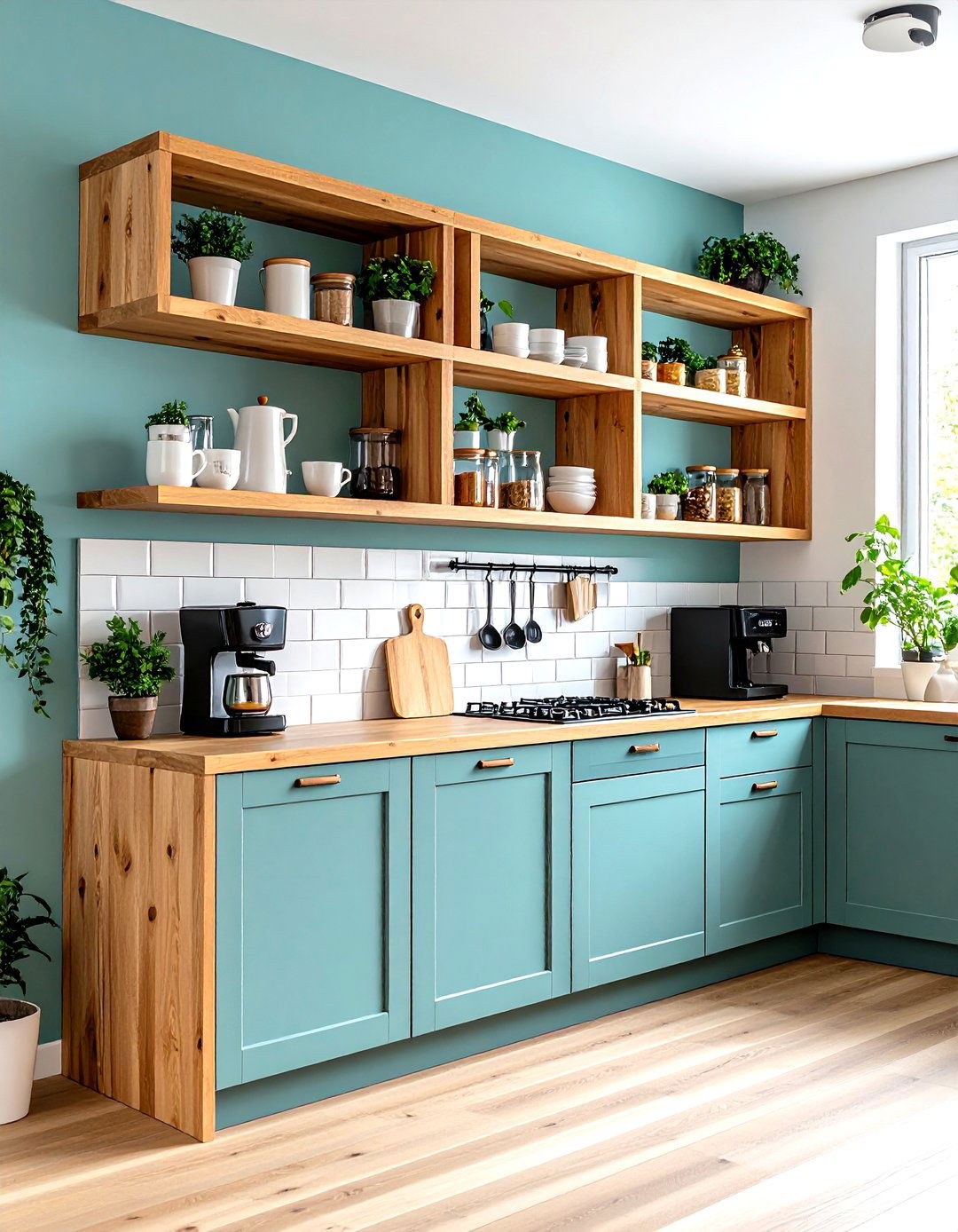 Corner Kitchen Shelves System - 30 kitchen shelves ideas