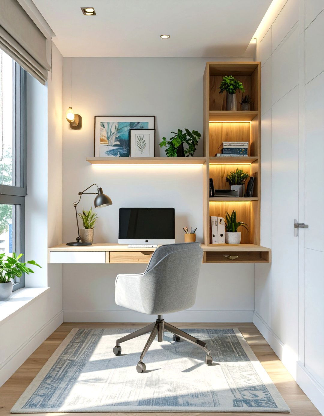 Corner Nook Home Office - 30 modern home office design ideas