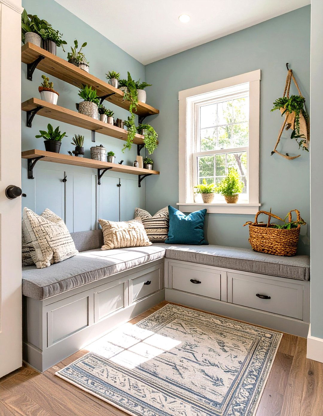 Corner Nook Small Mudroom - 30 small mudroom mudroom ideas
