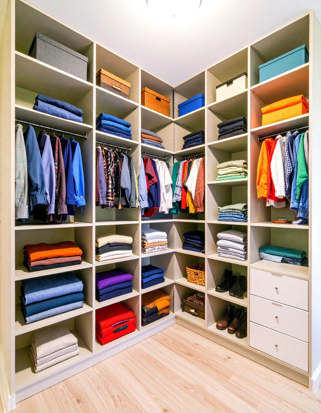 Corner Shelving Maximizer Closet - 30 diy closet ideas