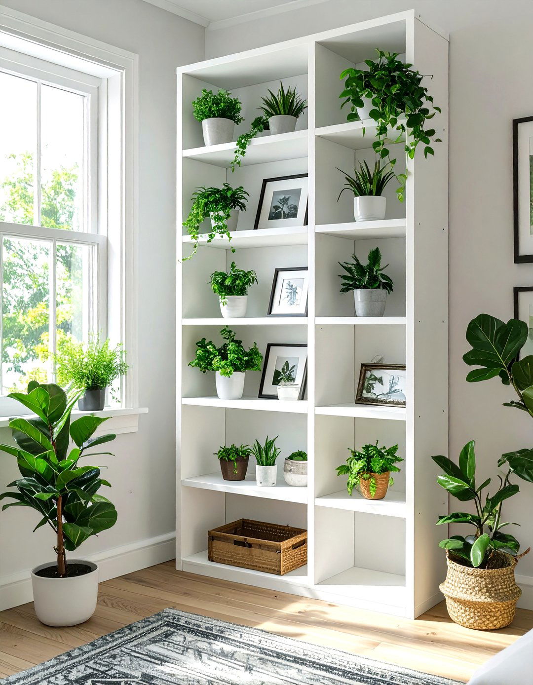 Corner Shelving Units - 30 small family room ideas