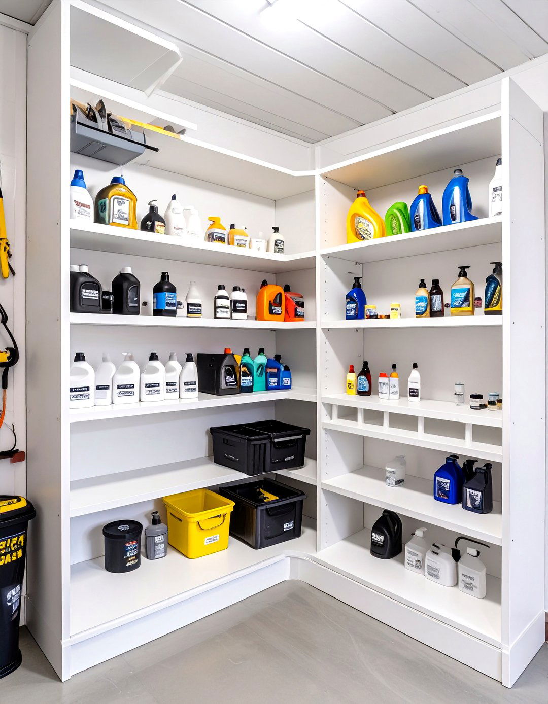 Corner Shelving Units for Small Garages - 30 small garage ideas