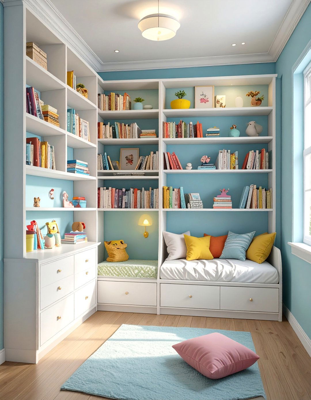 Corner Shelving Units to Maximize Awkward Space - 30 small bedroom furniture ideas