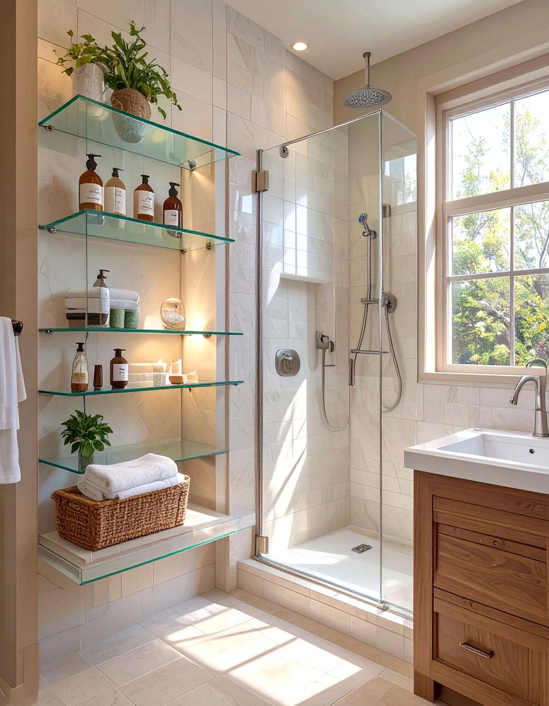 Corner Shelving for Small Bathrooms - 30 bathroom shelving ideas