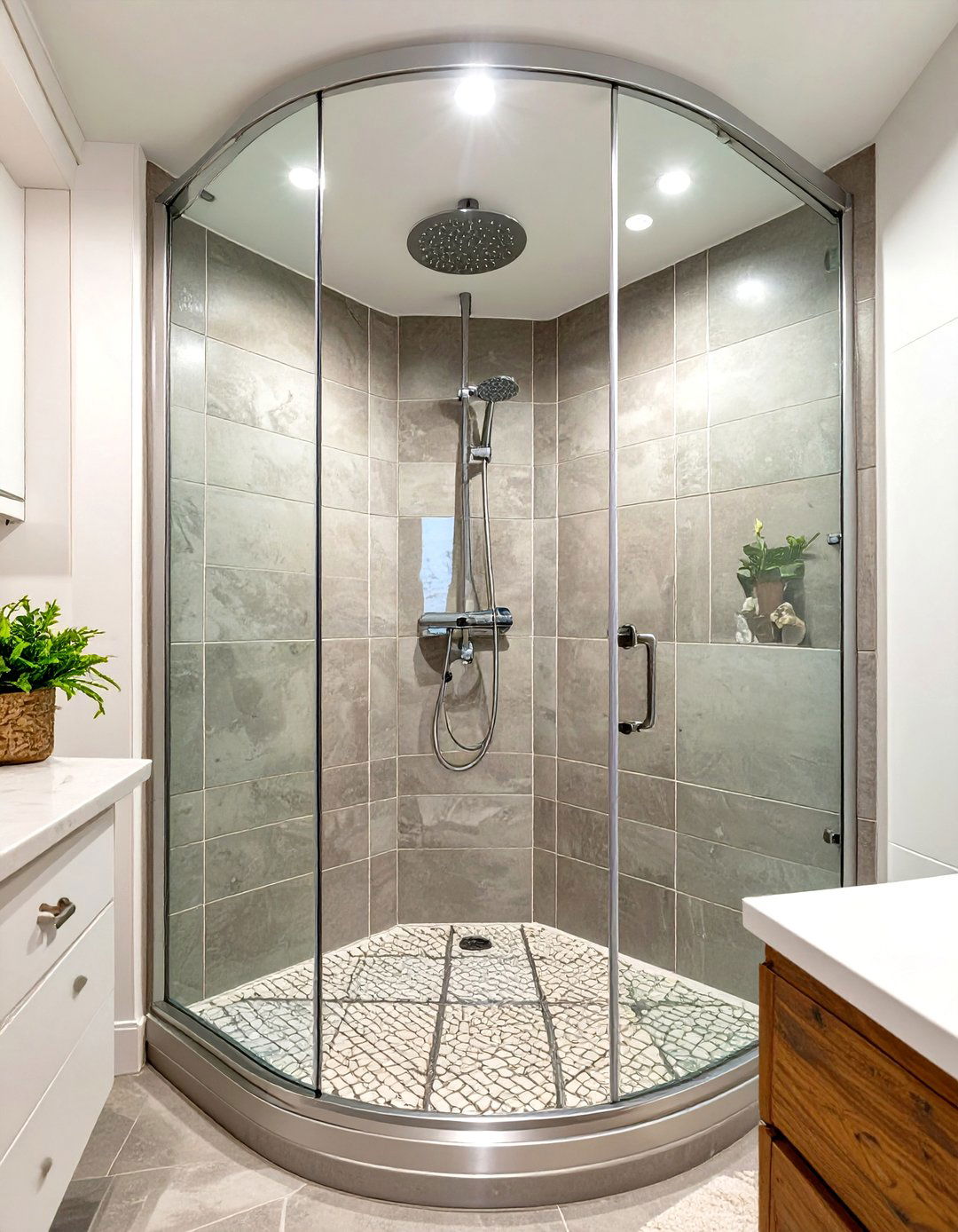Corner Shower Stall Installation - 30 shower small bathroom ideas