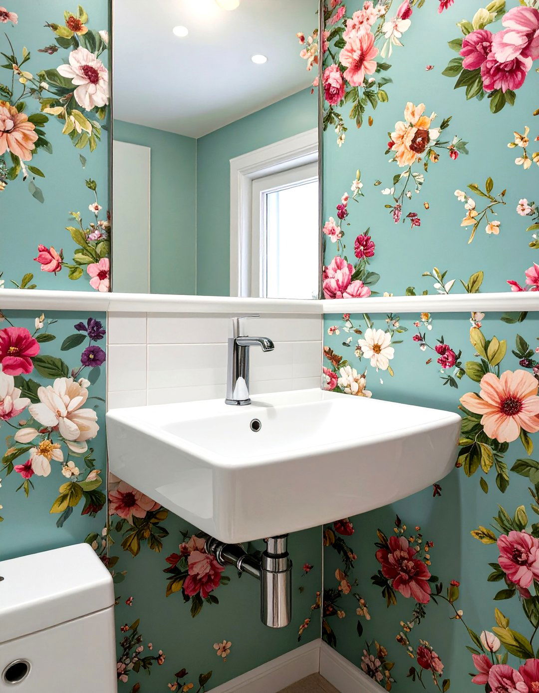 Corner Sink to Maximize Layout - 30 small bathroom inspo ideas