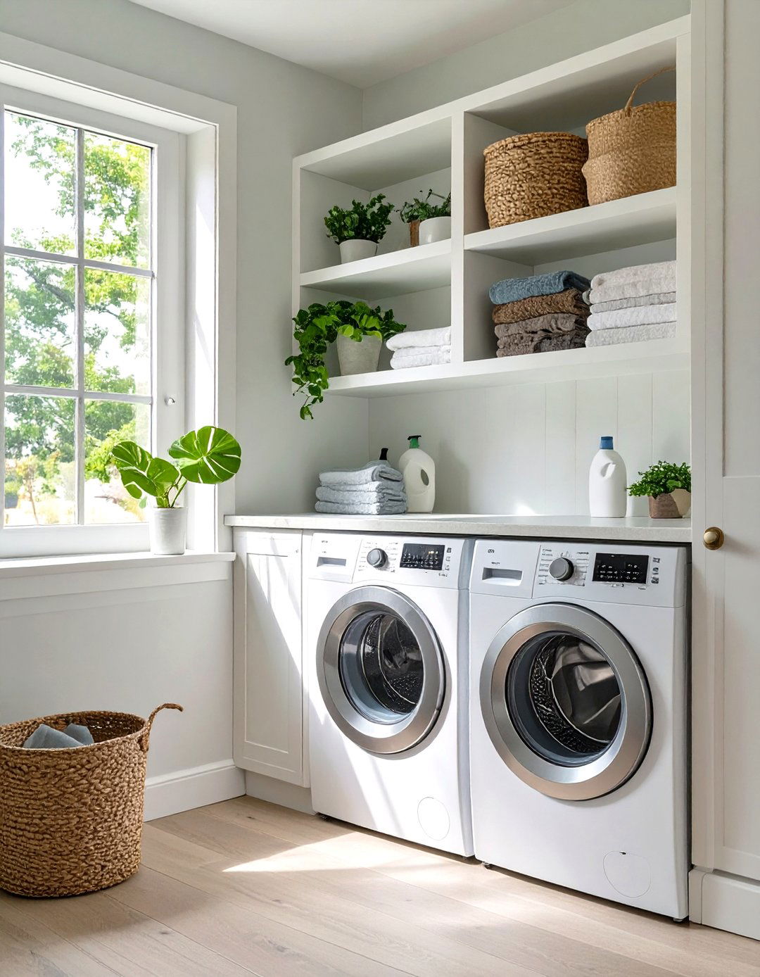 Corner Small Laundry Room Nook - 30 small laundry room design ideas