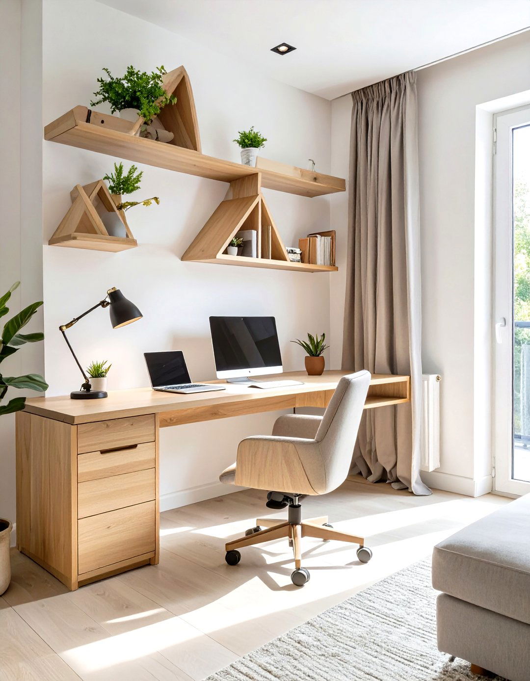 Corner Space Small Home Office Design - 30 small home office design ideas