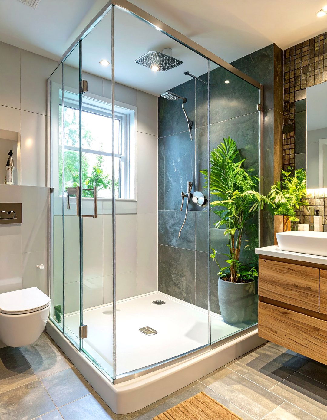 Corner Standing Shower Design - 30 standing shower ideas