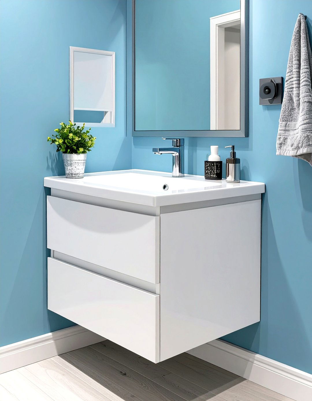 Corner Vanity for Small Bathrooms - 30 vanity ideas