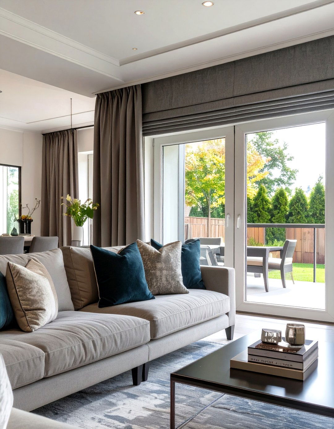 Cornice Box for Sliding Glass Door Curtains - 30 sliding glass patio door curtain ideas