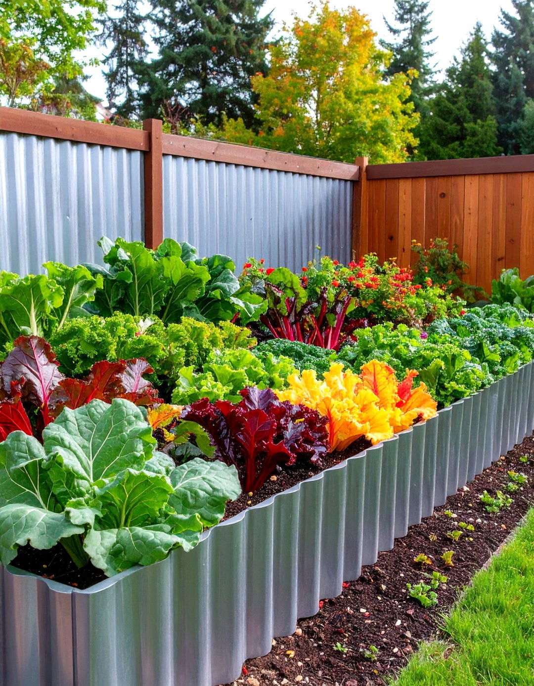Corrugated Metal Garden Bed - 30 garden bed design ideas