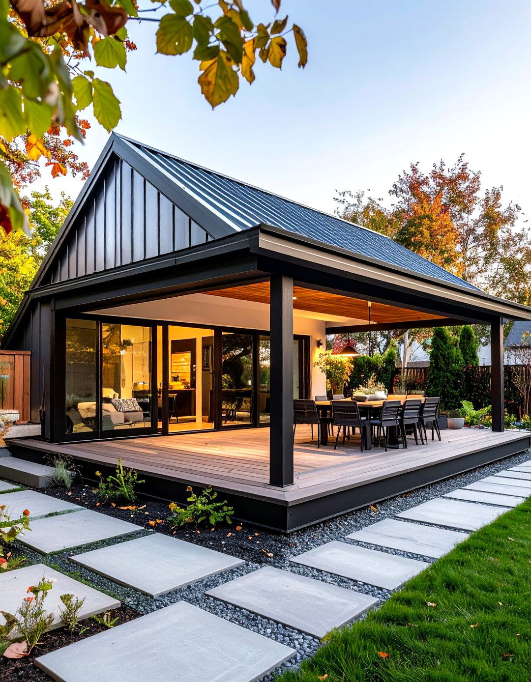Corrugated Metal Patio Roof - 30 patio roof ideas attached to house