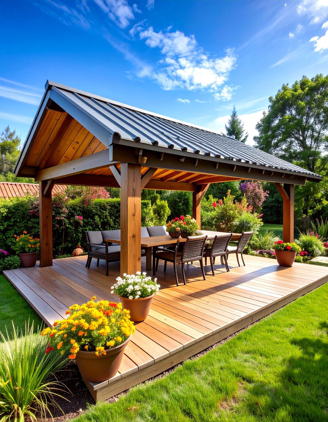 Corrugated Metal Patio Roof - 30 patio roof ideas