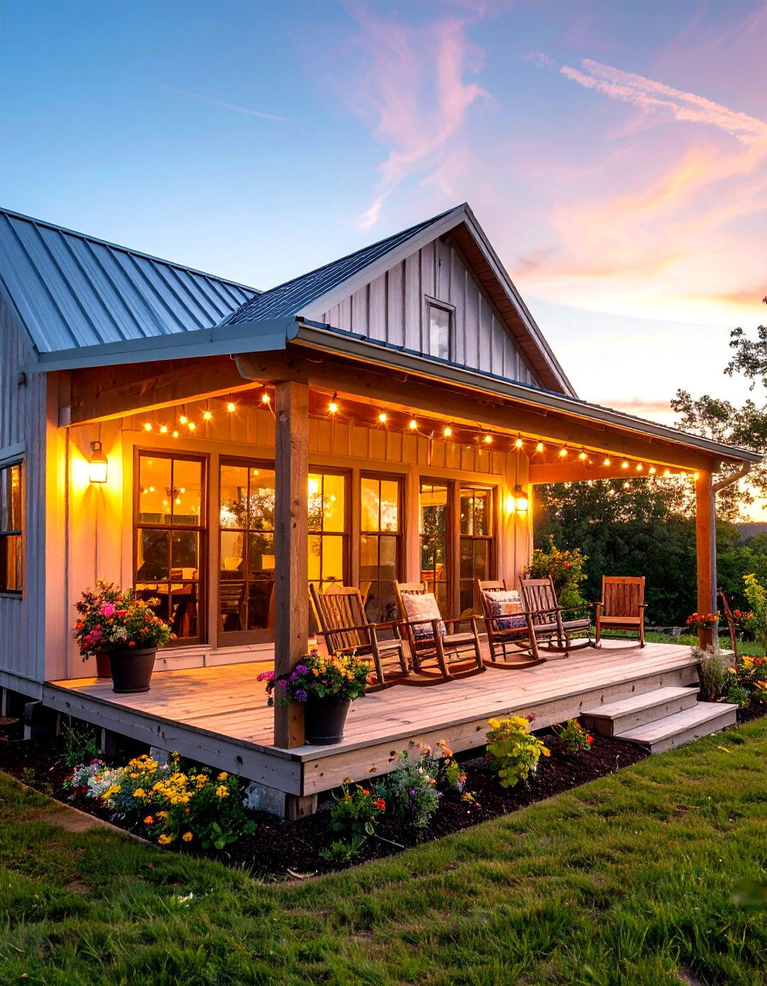 Corrugated Metal Porch Cover - 30 porch cover ideas