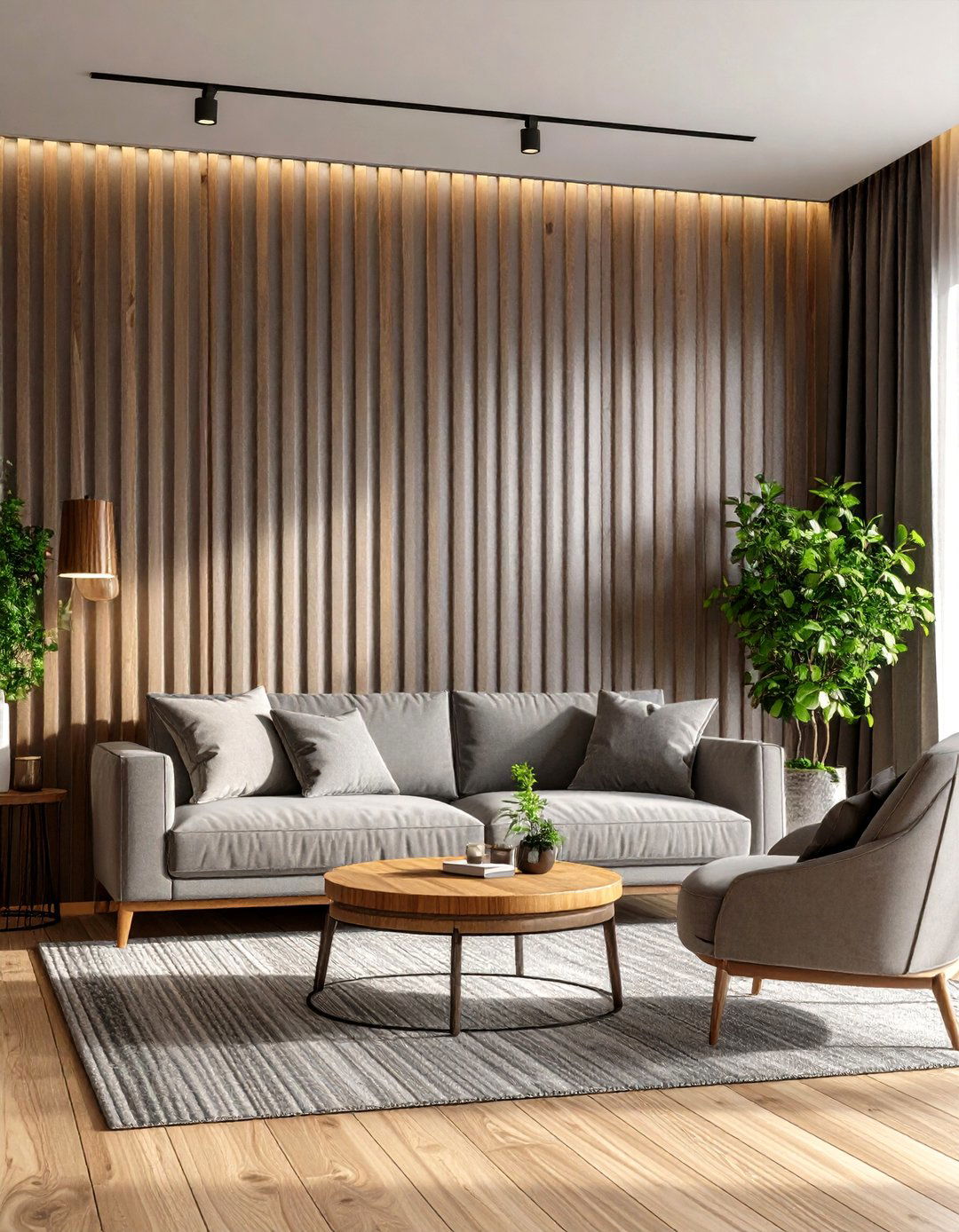 Corrugated Metal Wall - 30 living room accent wall decor ideas