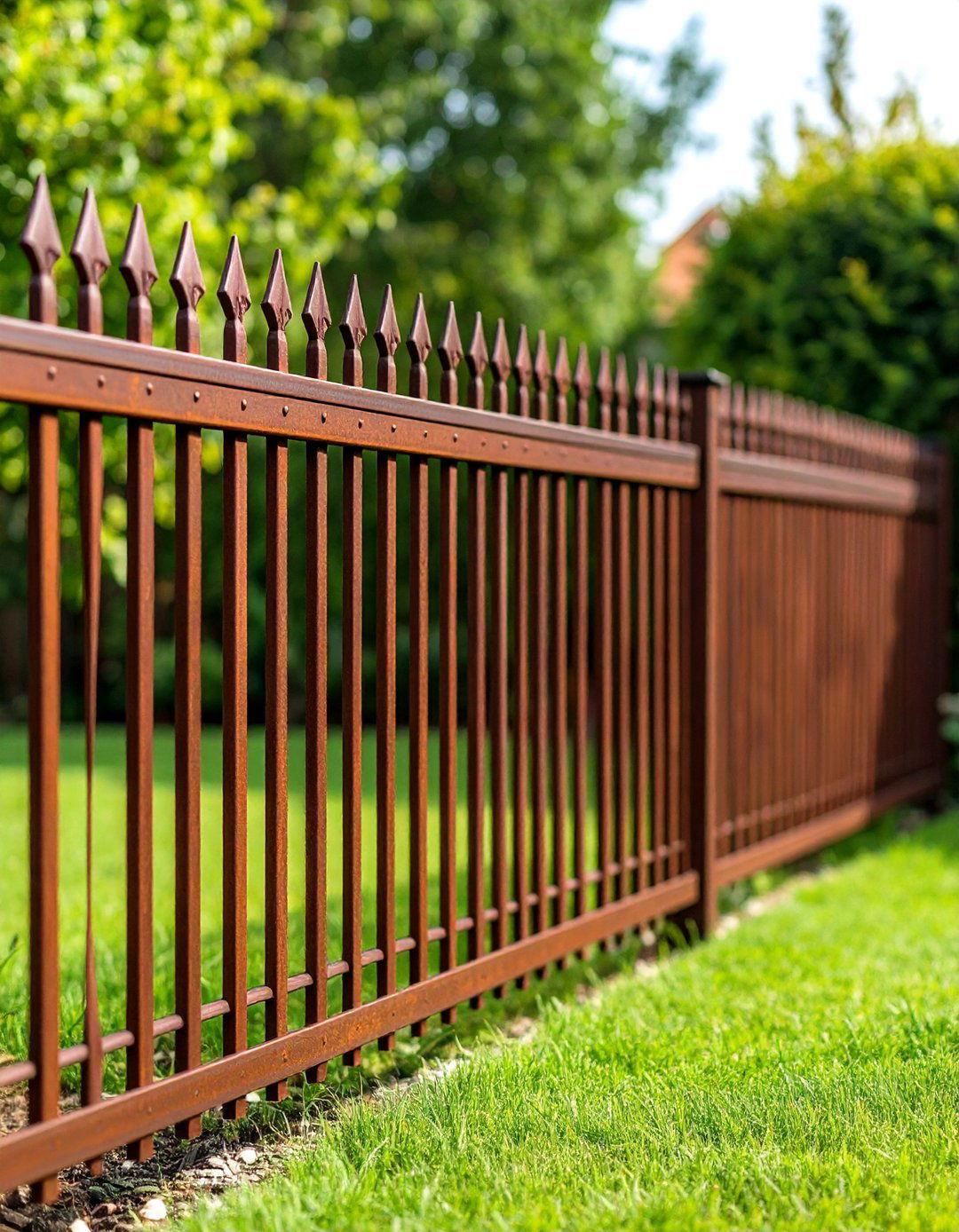 Corten Steel Panel Garden Fencing - 30 garden fencing ideas