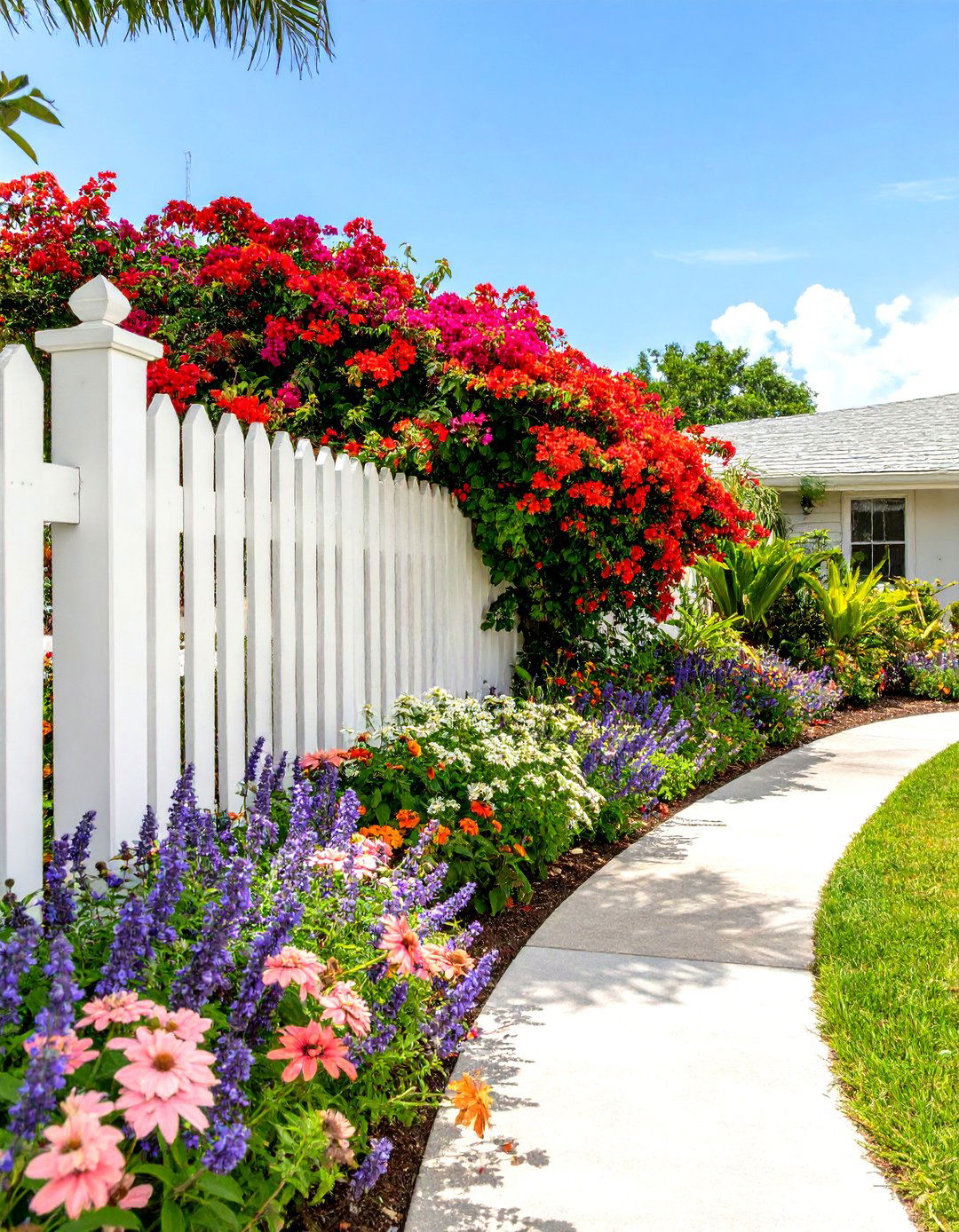 Cottage Garden Florida Style - 30 curb appeal florida front yard landscaping ideas