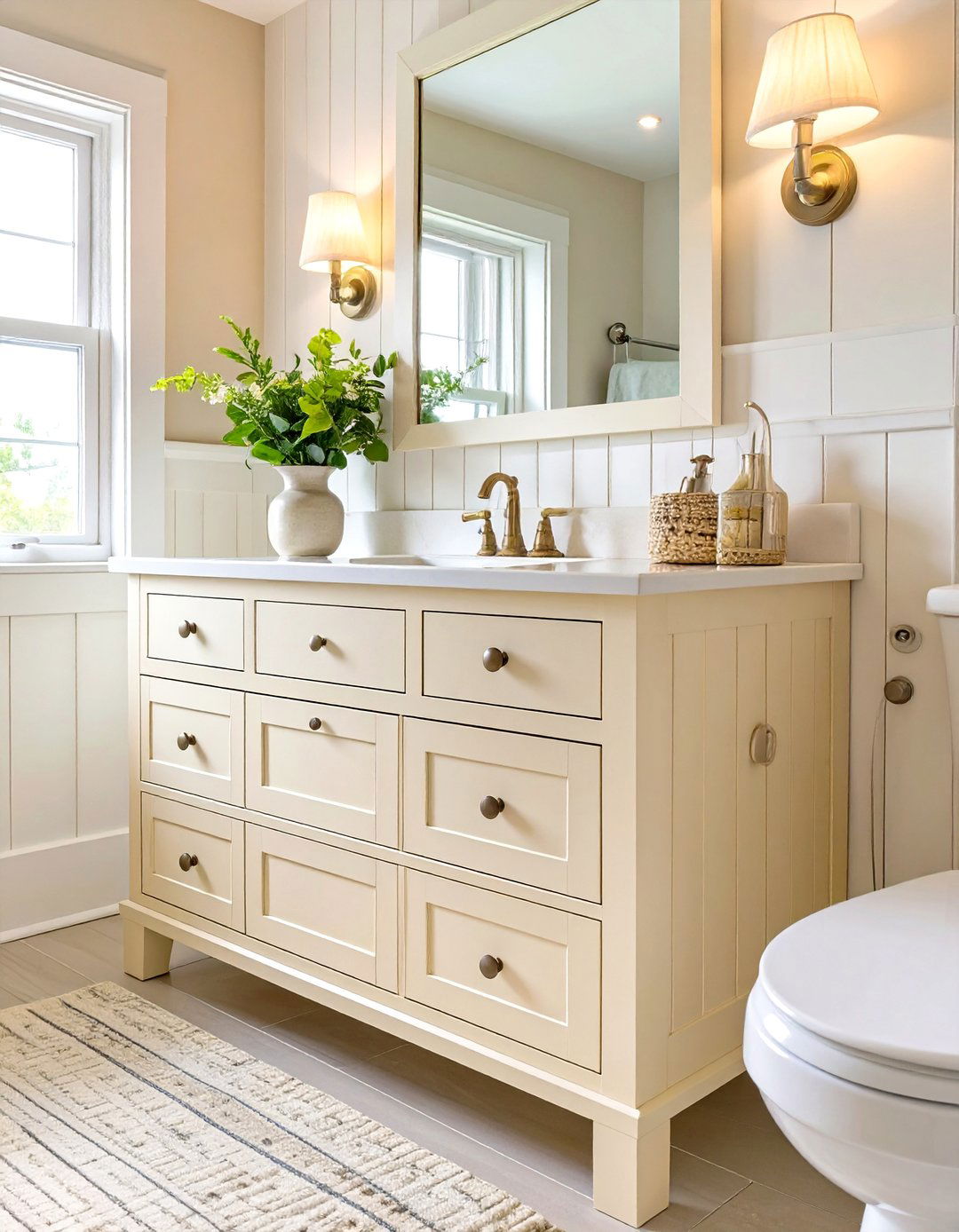Cottage Style Bathroom Vanity - 30 bathroom vanity designs