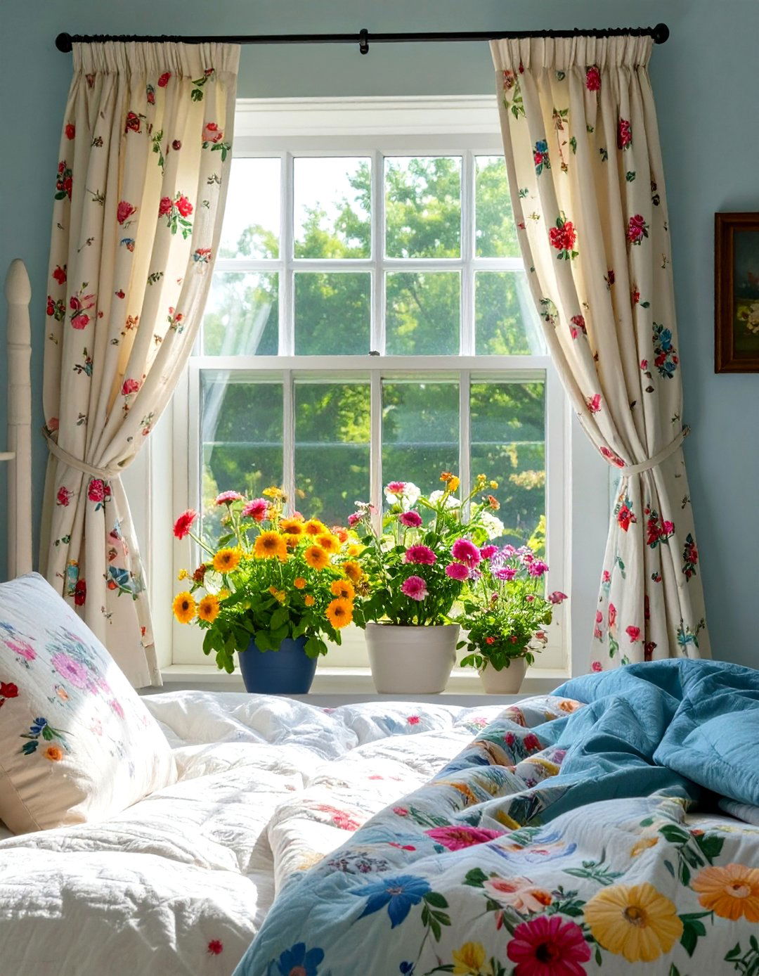 Cottagecore Bedroom Cafe Curtains - 30 bedroom window ideas