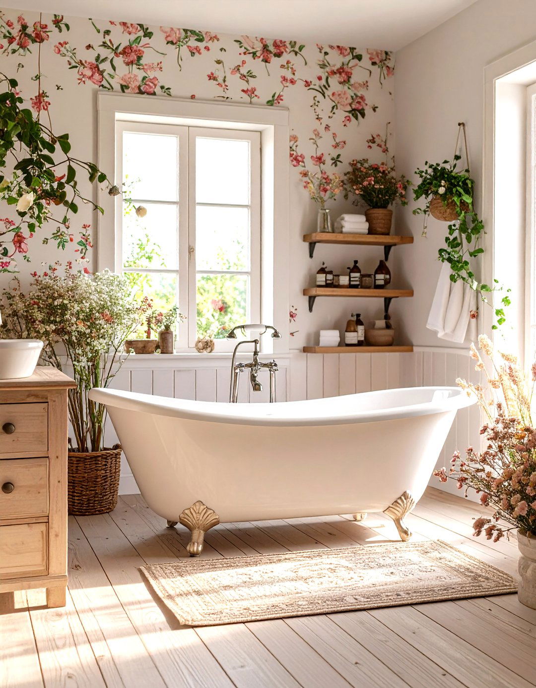 Cottagecore Charm Bathroom - 30 3d bathroom design ideas