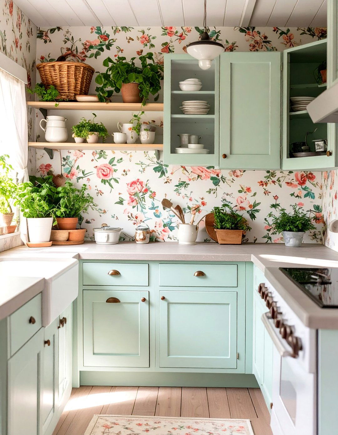 Cottagecore Charm Kitchen - 30 mobile home kitchen ideas