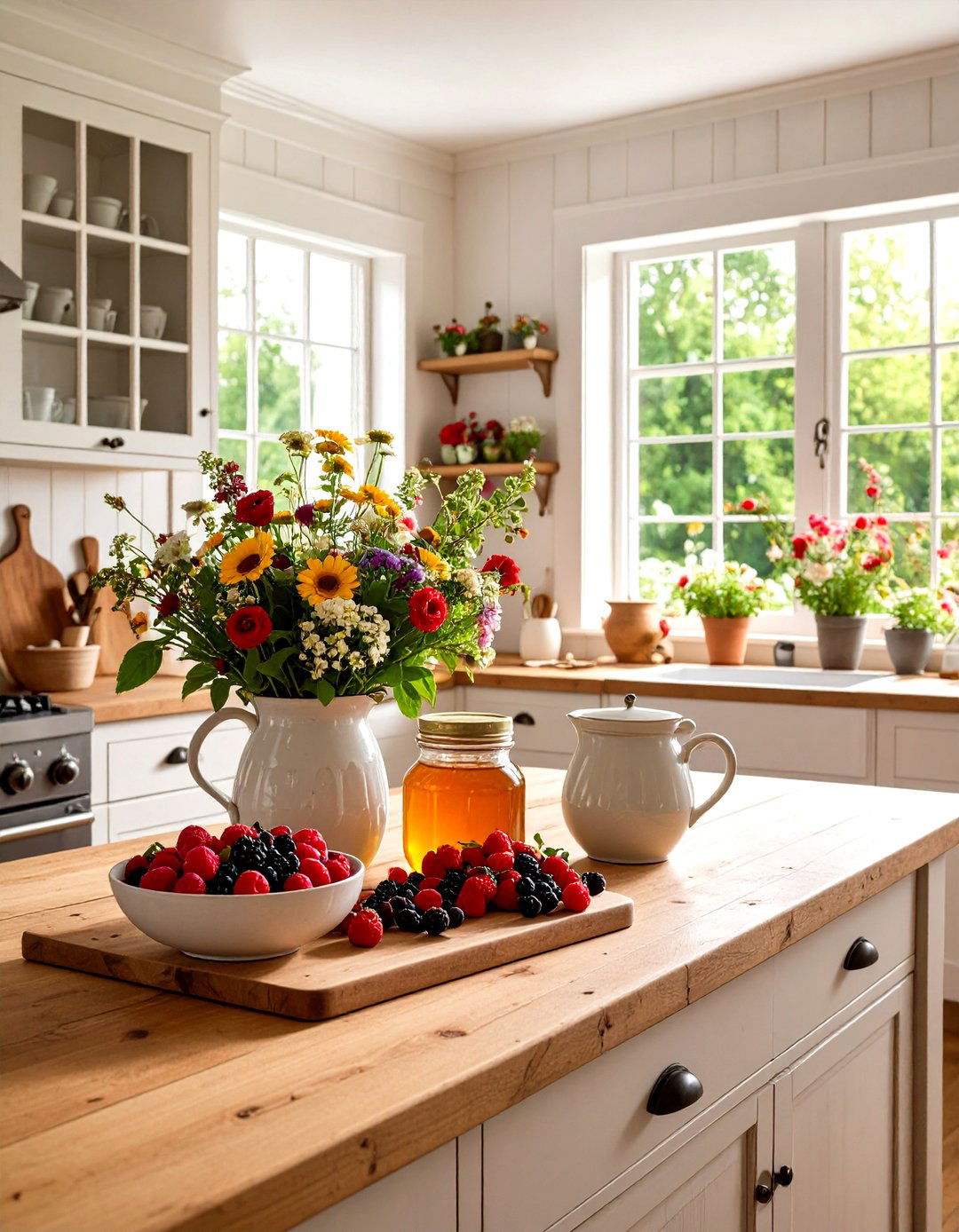 Cottagecore Kitchen Counter Charm - 30 kitchen counter decor ideas