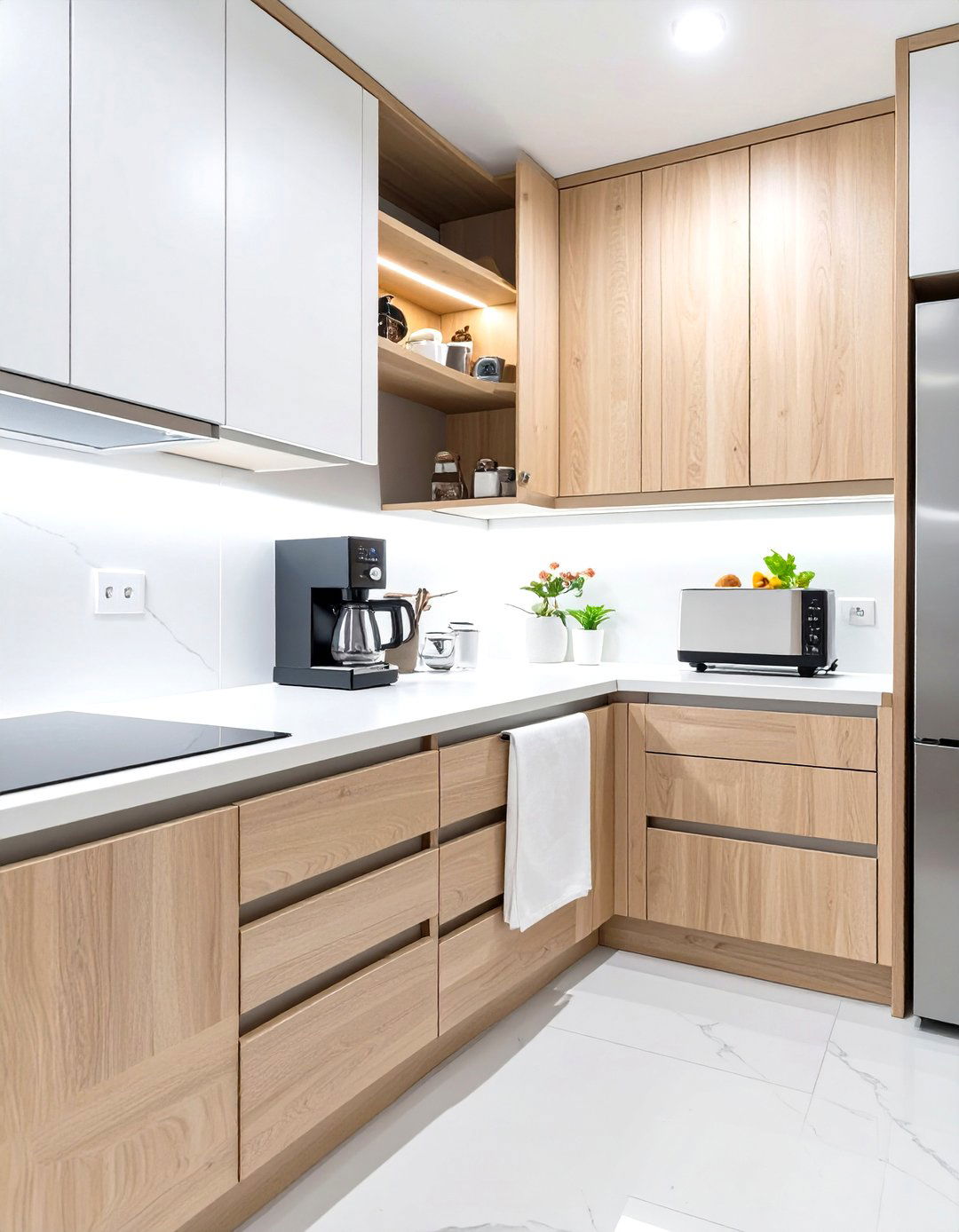 Countertop Appliance Garage Small Pantry - 30 small kitchen small pantry ideas