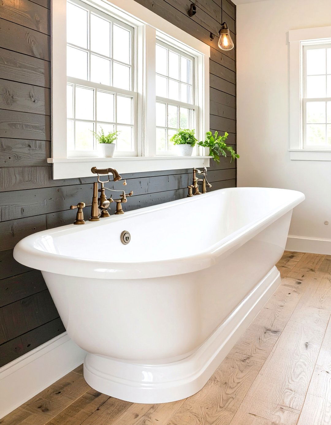 Country Bathroom with a Trough Sink - 30 country bathroom ideas