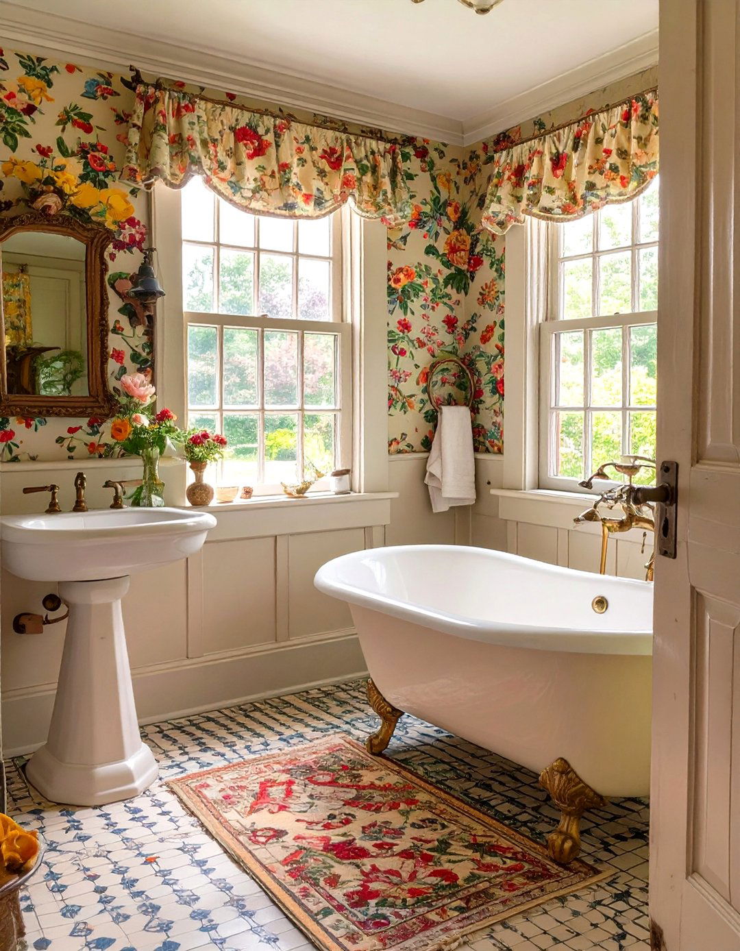 Country Cottage Bathroom Charm - 30 bathroom theme ideas