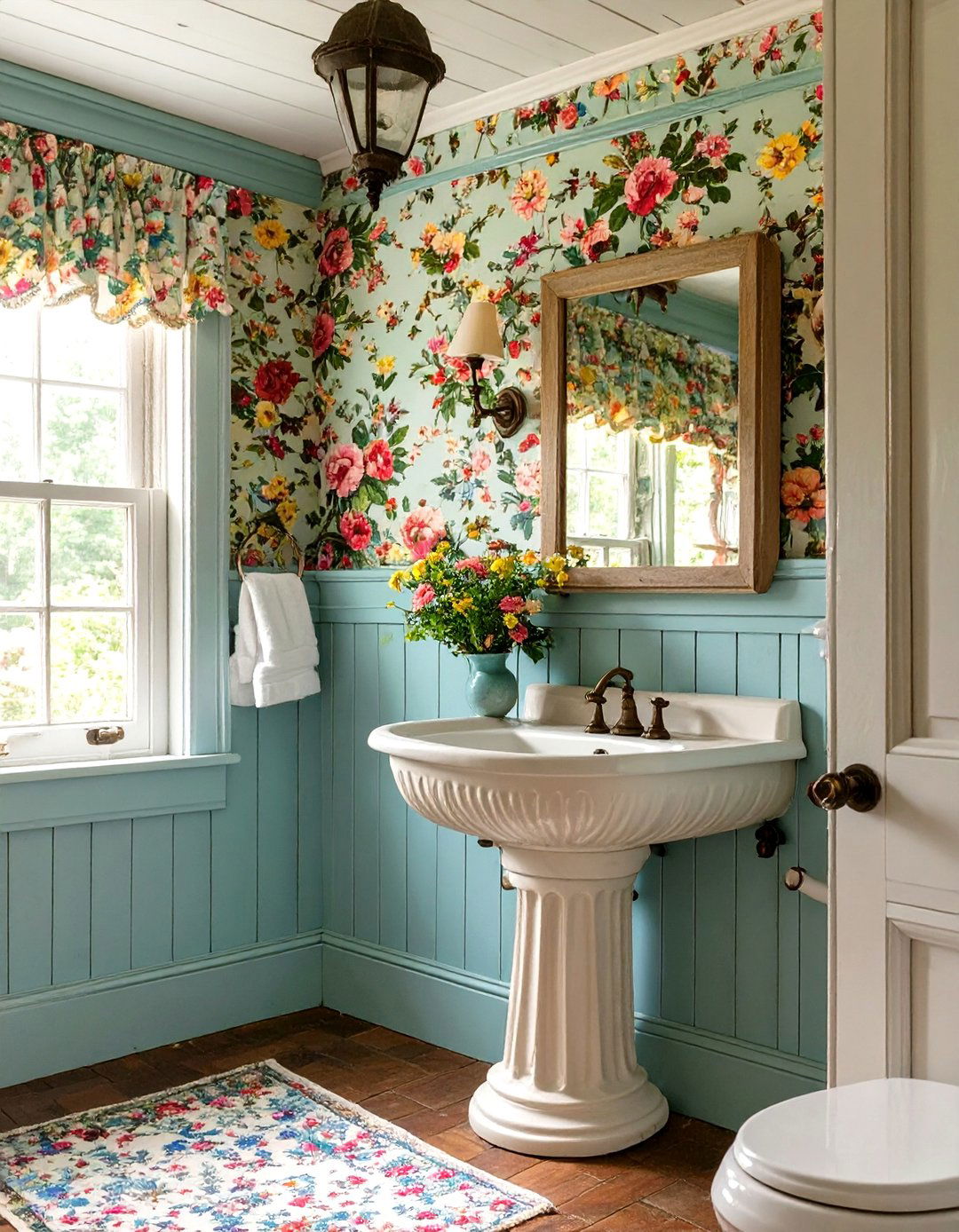 Country Cottage Bathroom Feel - 30 bathroom makeover ideas