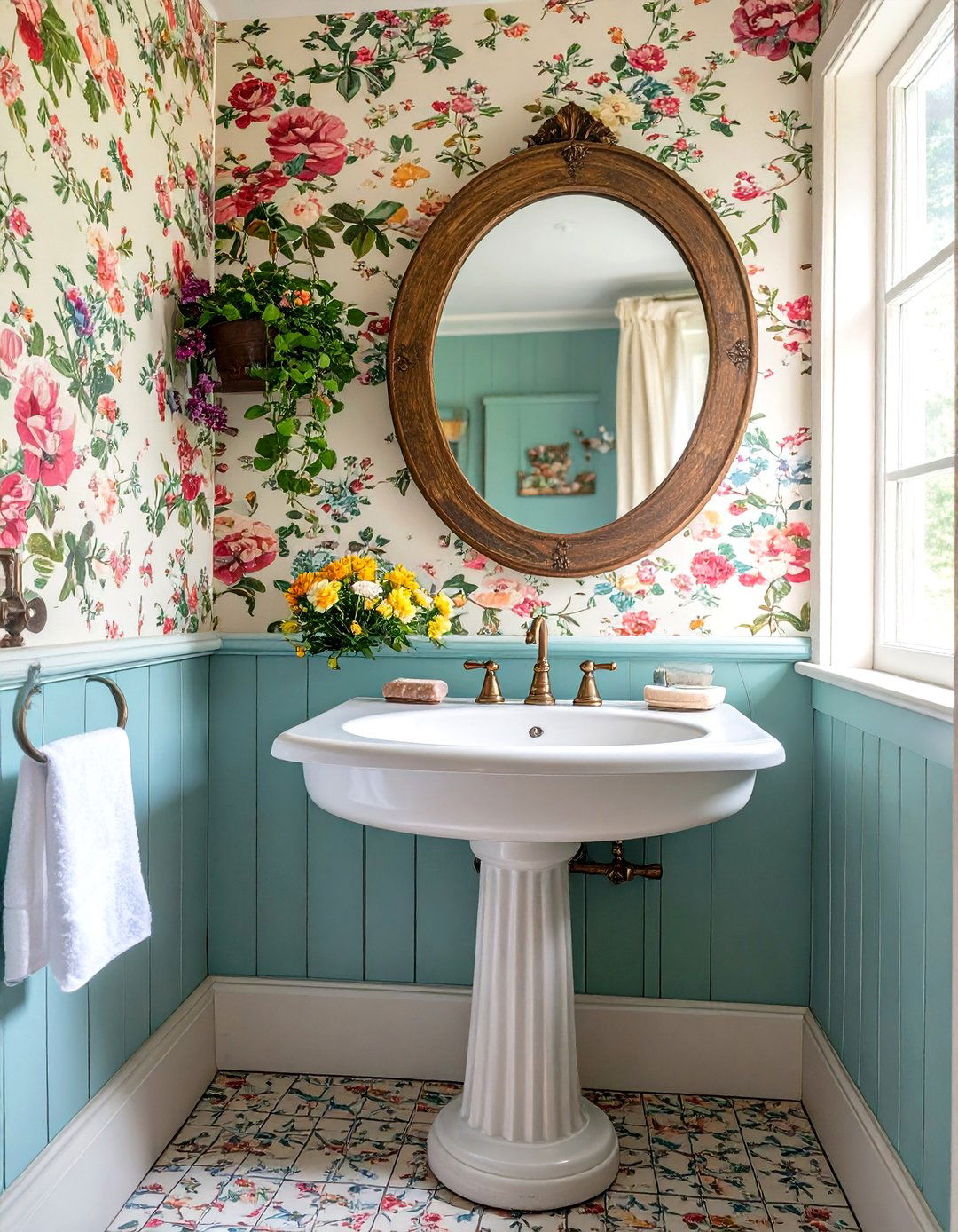 Country Cottage Half Bathroom - 30 half bathroom remodel ideas