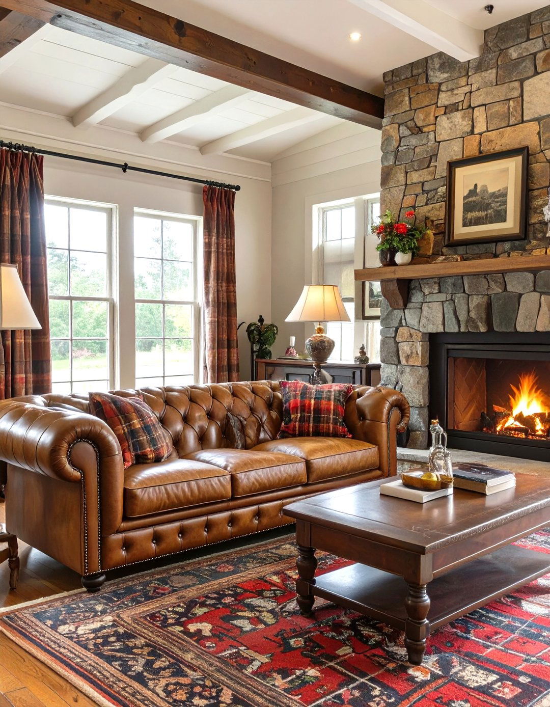 Country Manor Vintage Living Room - 30 vintage living room ideas