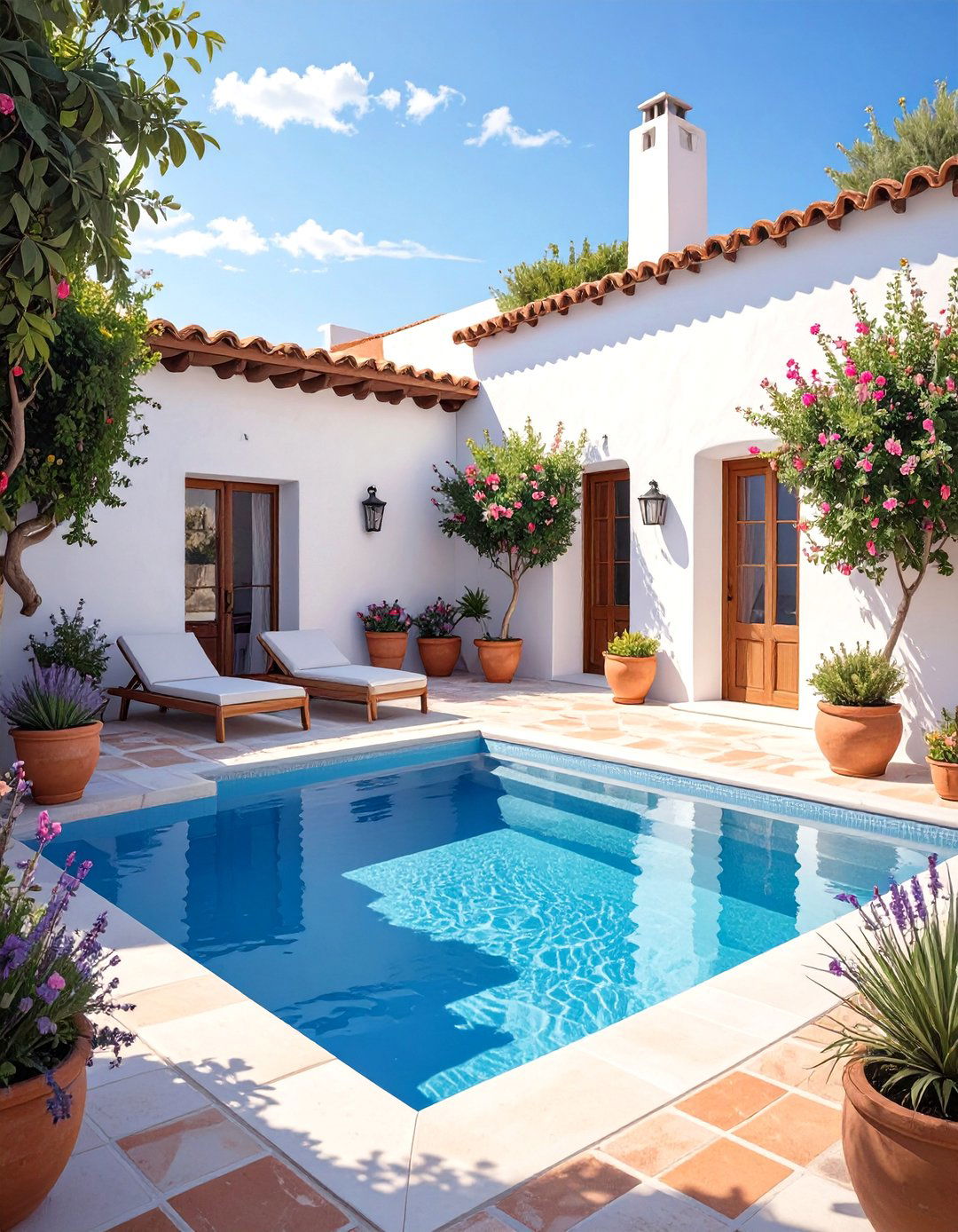 Courtyard Plunge Pool - 30 small backyard pool designs