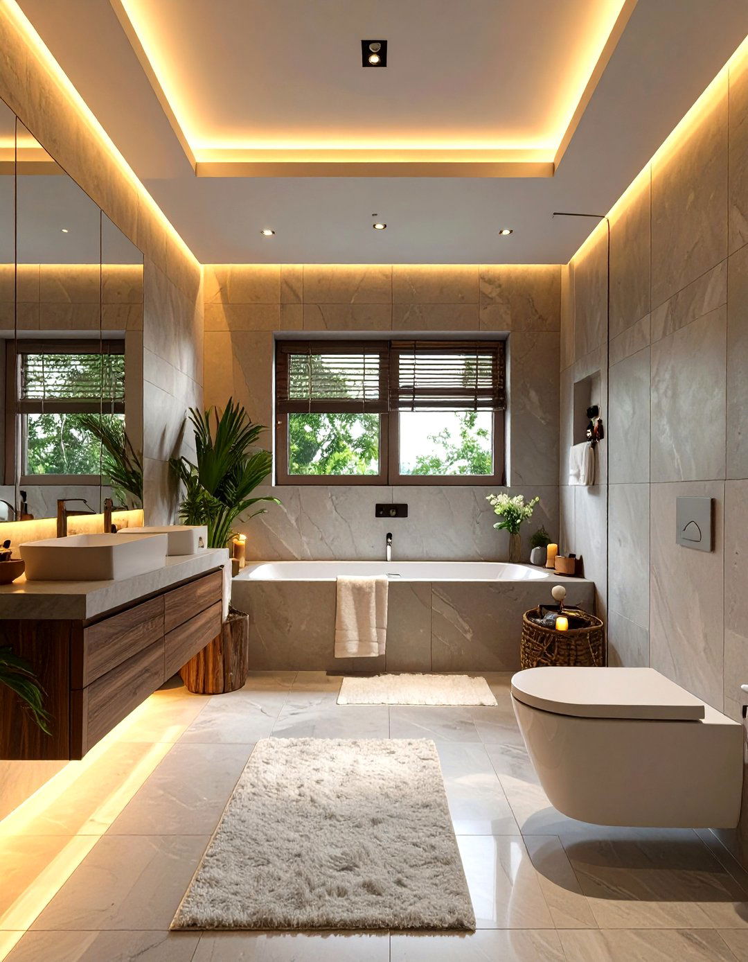 Cove Lighting for Ambiance - 30 bathroom lighting ideas