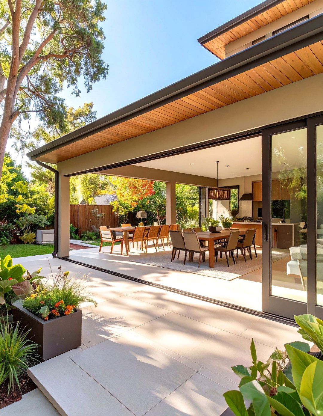 Covered Patio Attached Directly to the House - 30 outdoor covered patio ideas