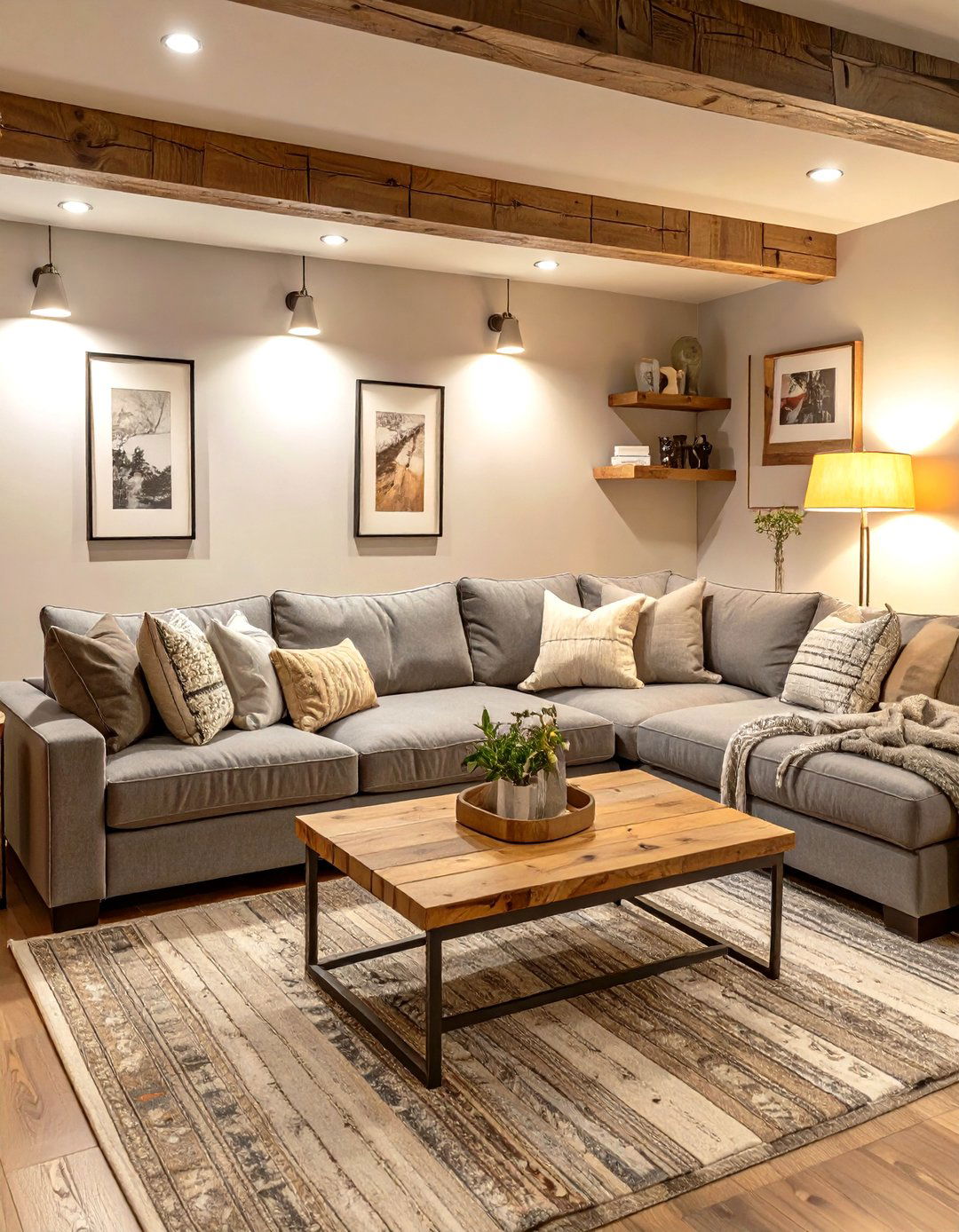 Cozy Basement Family Room - 30 basement furniture ideas