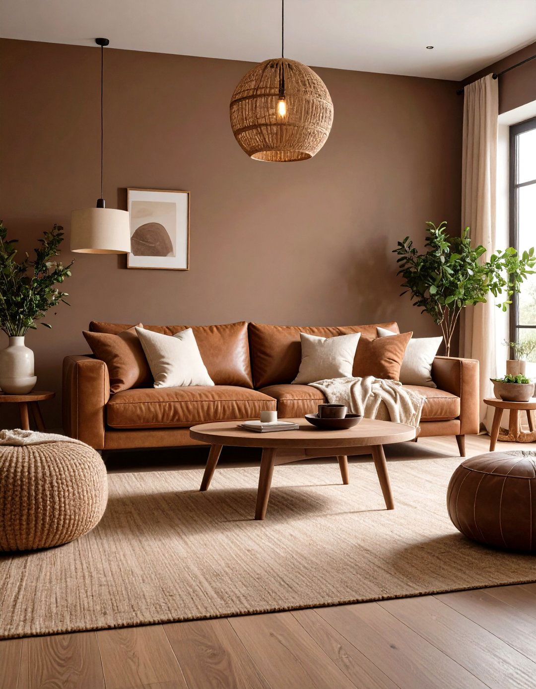 Cozy Chocolate Brown Living Room - 30 living room paint color ideas