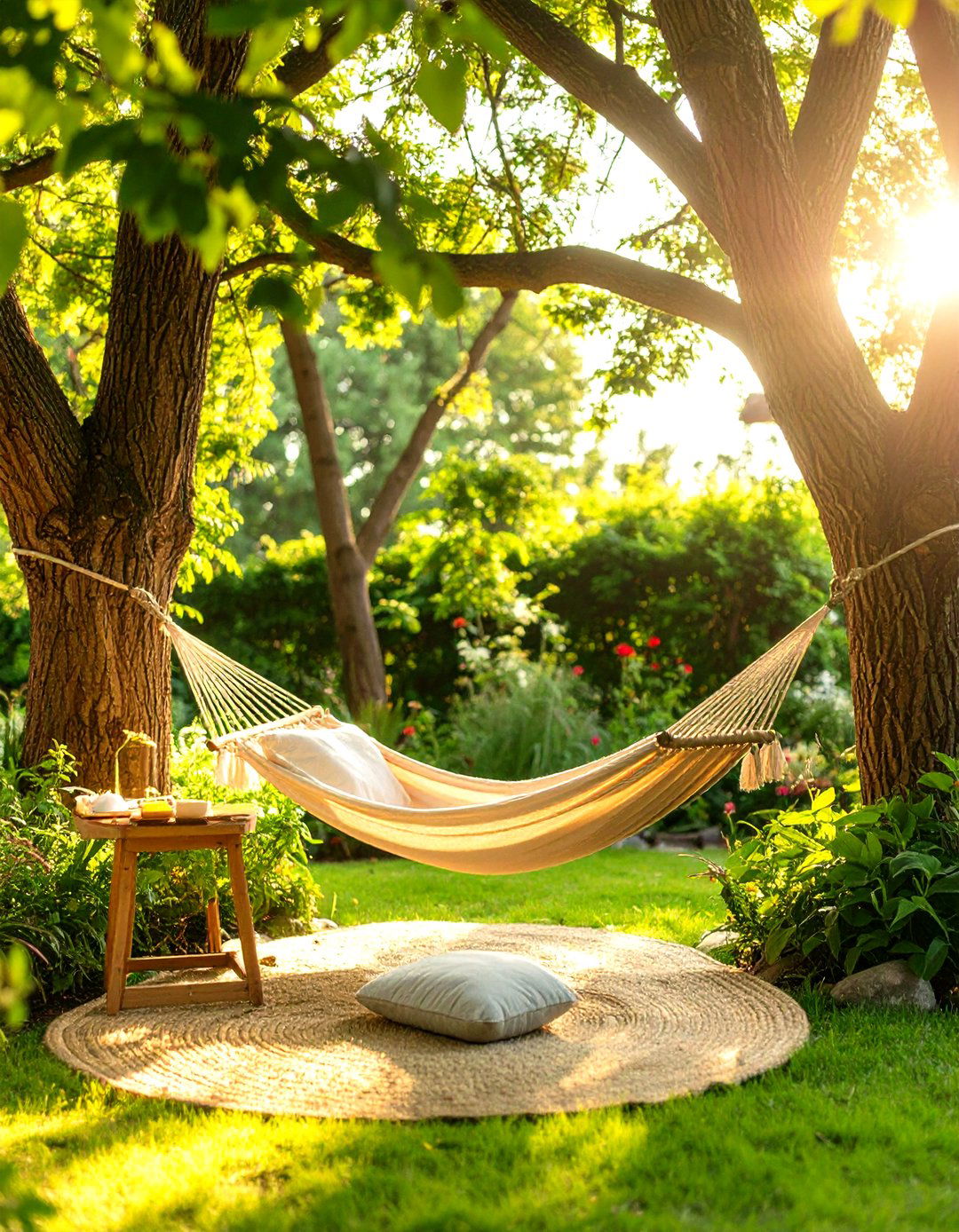 Cozy Garden Reading Nook with a Hammock - 30 outdoor living space ideas