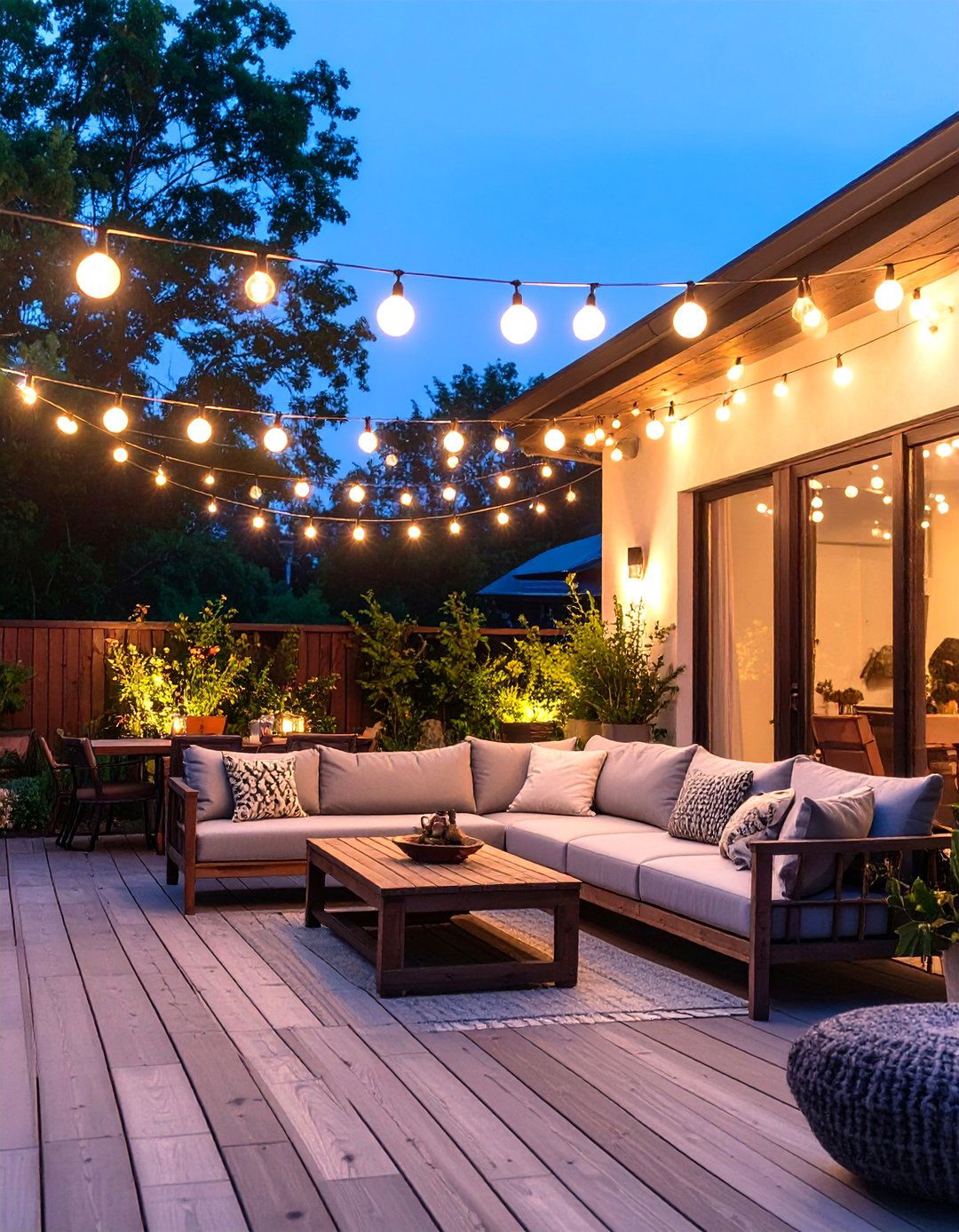 Cozy Outdoor String Lights on the Patio - 30 sourcednextdoor interior design ideas