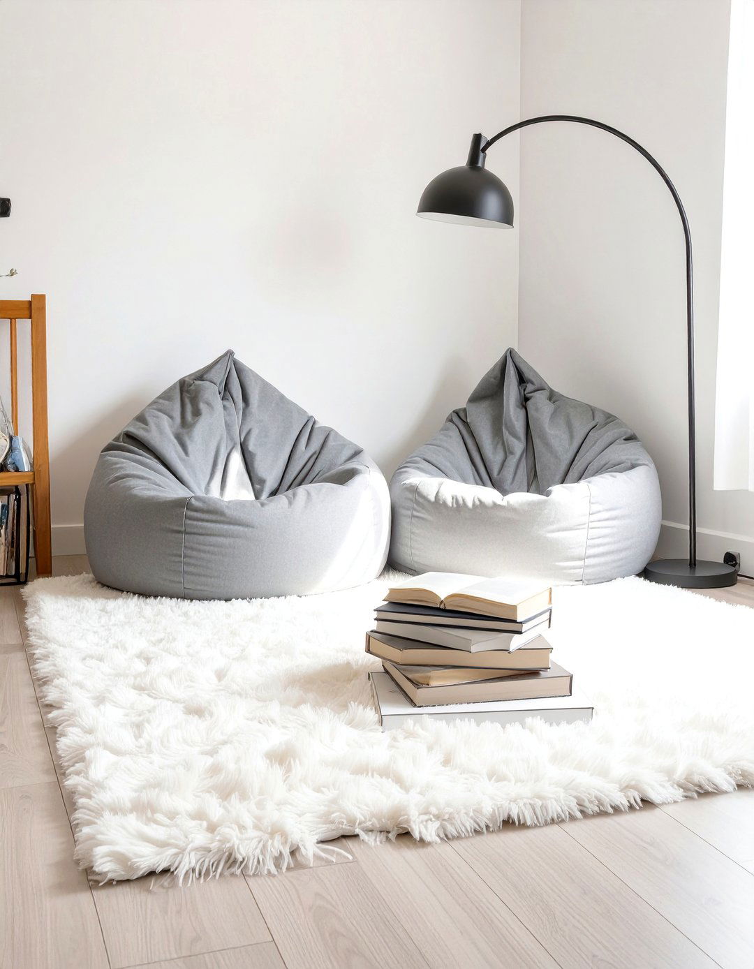 Cozy Reading Corner with Beanbags - 30 teenage girls bedroom ideas