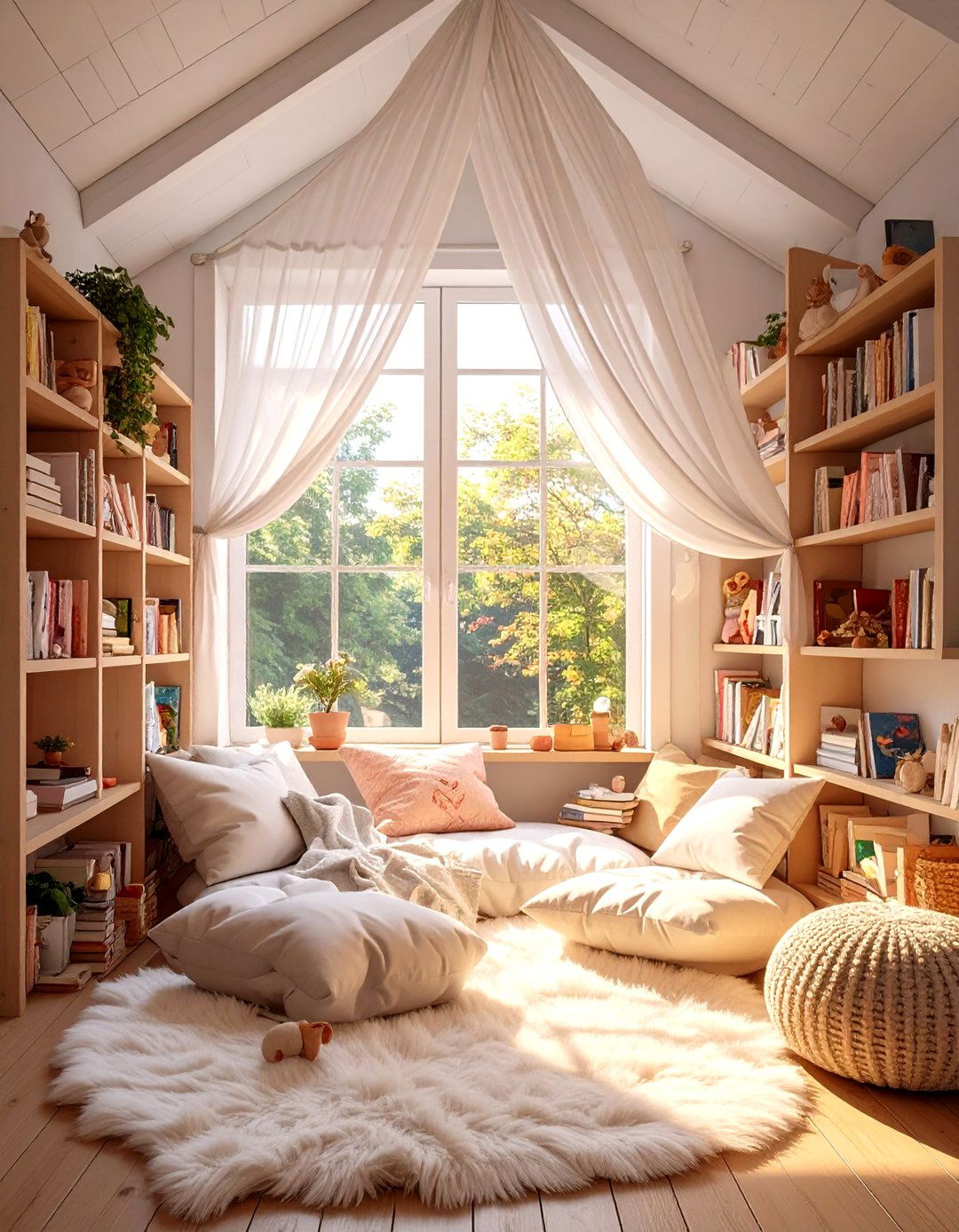 Cozy Reading Nook with a Canopy - 30 toddler bedroom ideas
