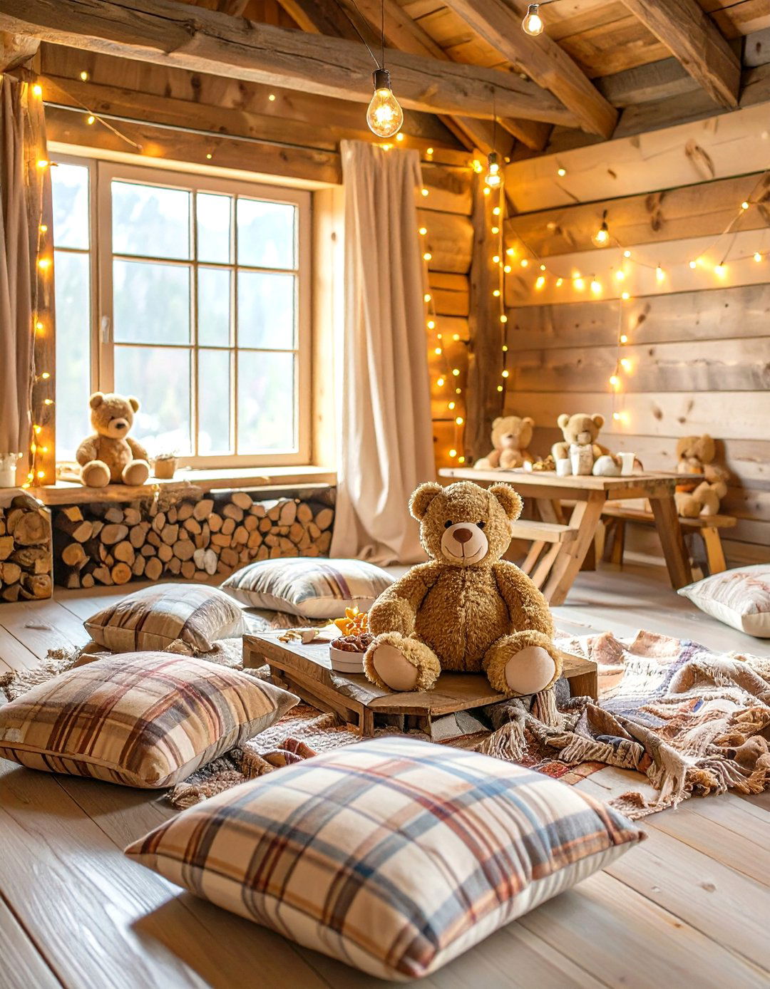 Cozy Teddy Bear Picnic Indoors - 30 january baby shower ideas