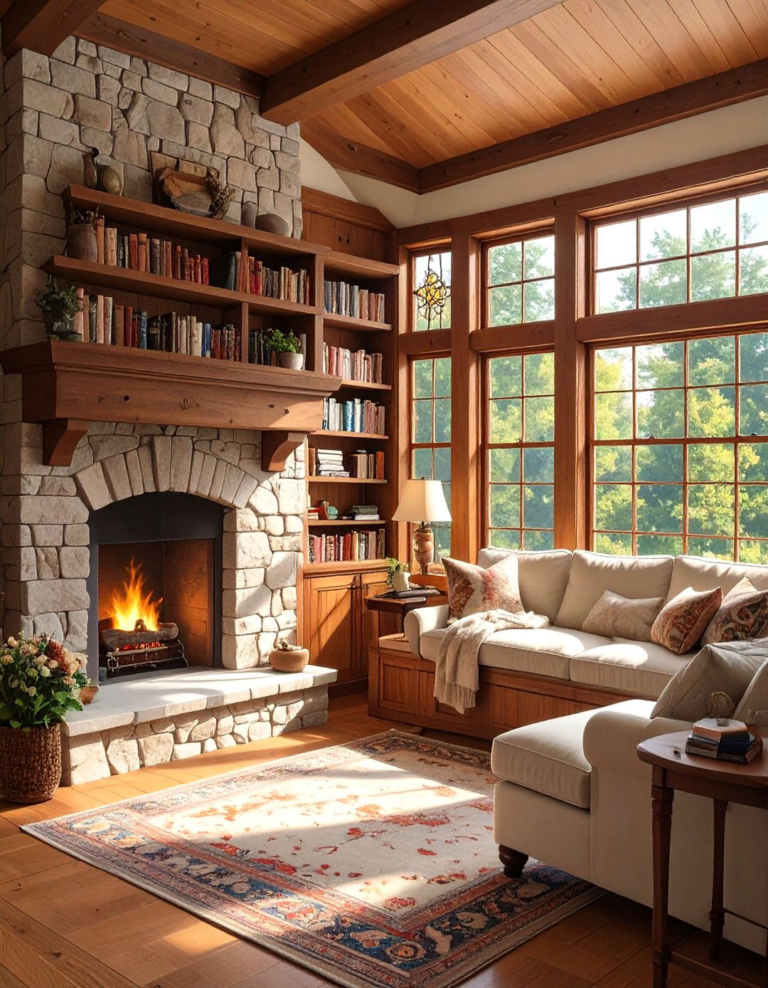 Craftsman Bungalow with Built In Details - 30 house design plans ideas