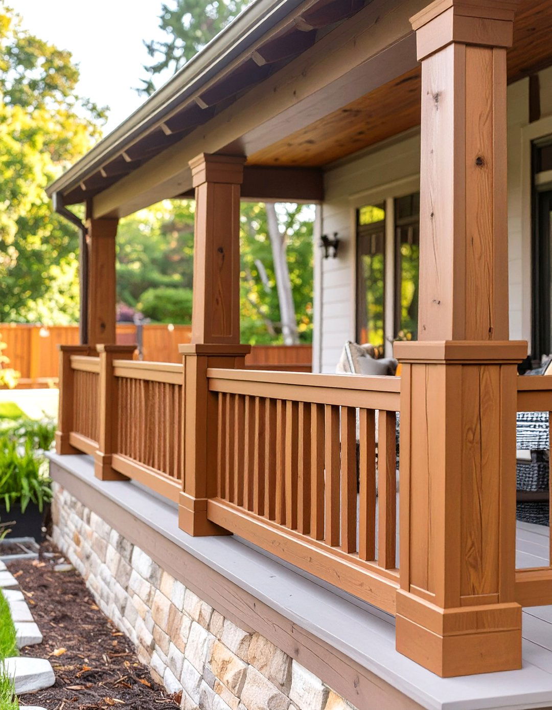 Craftsman Style Composite Deck Railing - 30 composite deck railing ideas