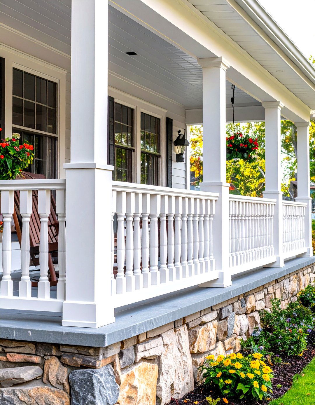 Craftsman Style Porch Railing - 30 front porch porch railing ideas
