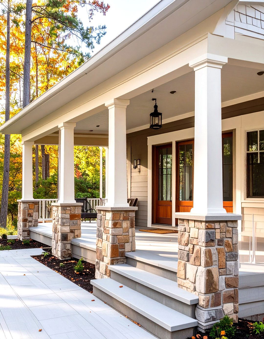 Craftsman Style Porch - 30 mobile home porch ideas