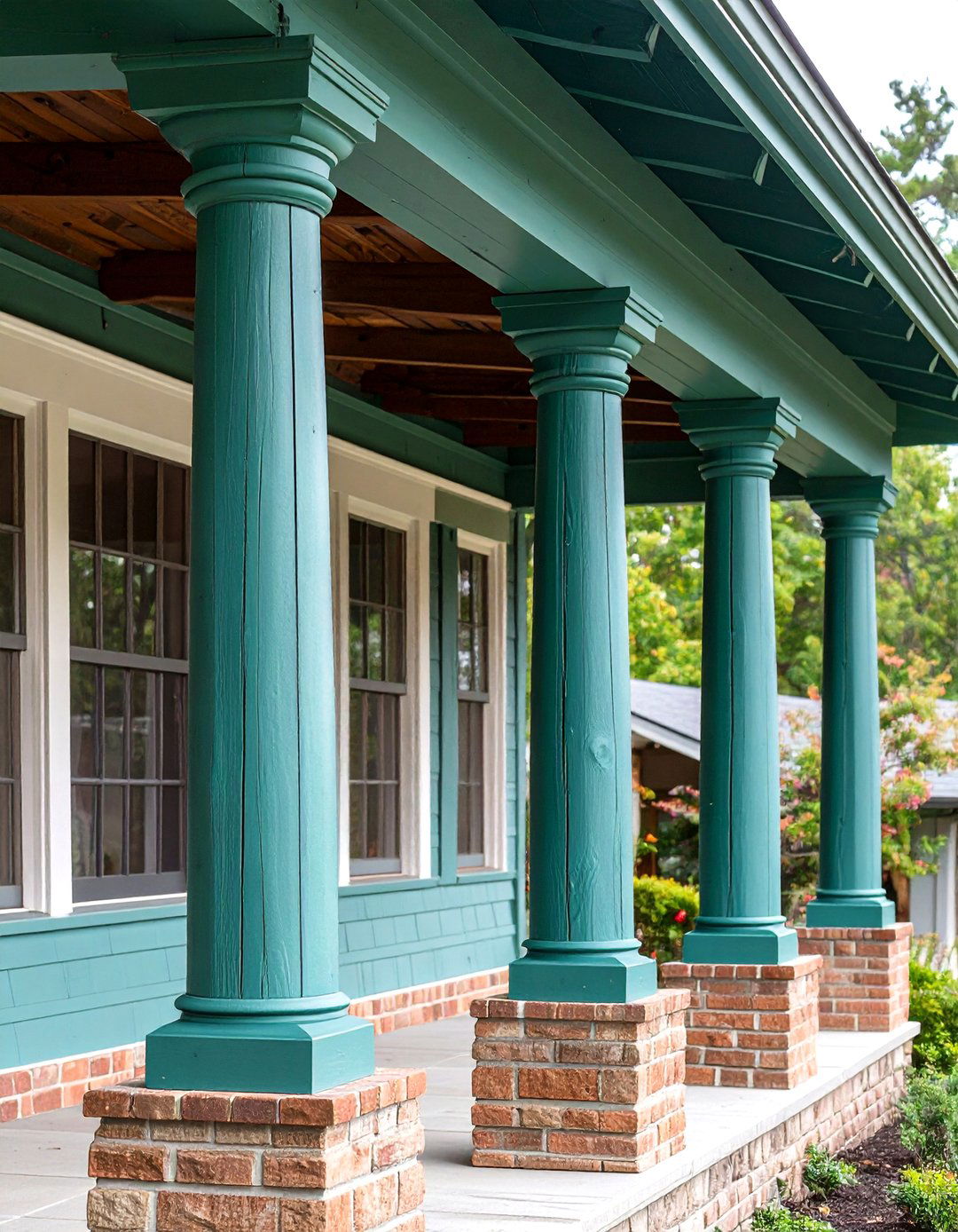 Craftsman Style Tapered Columns - 30 front porch column ideas