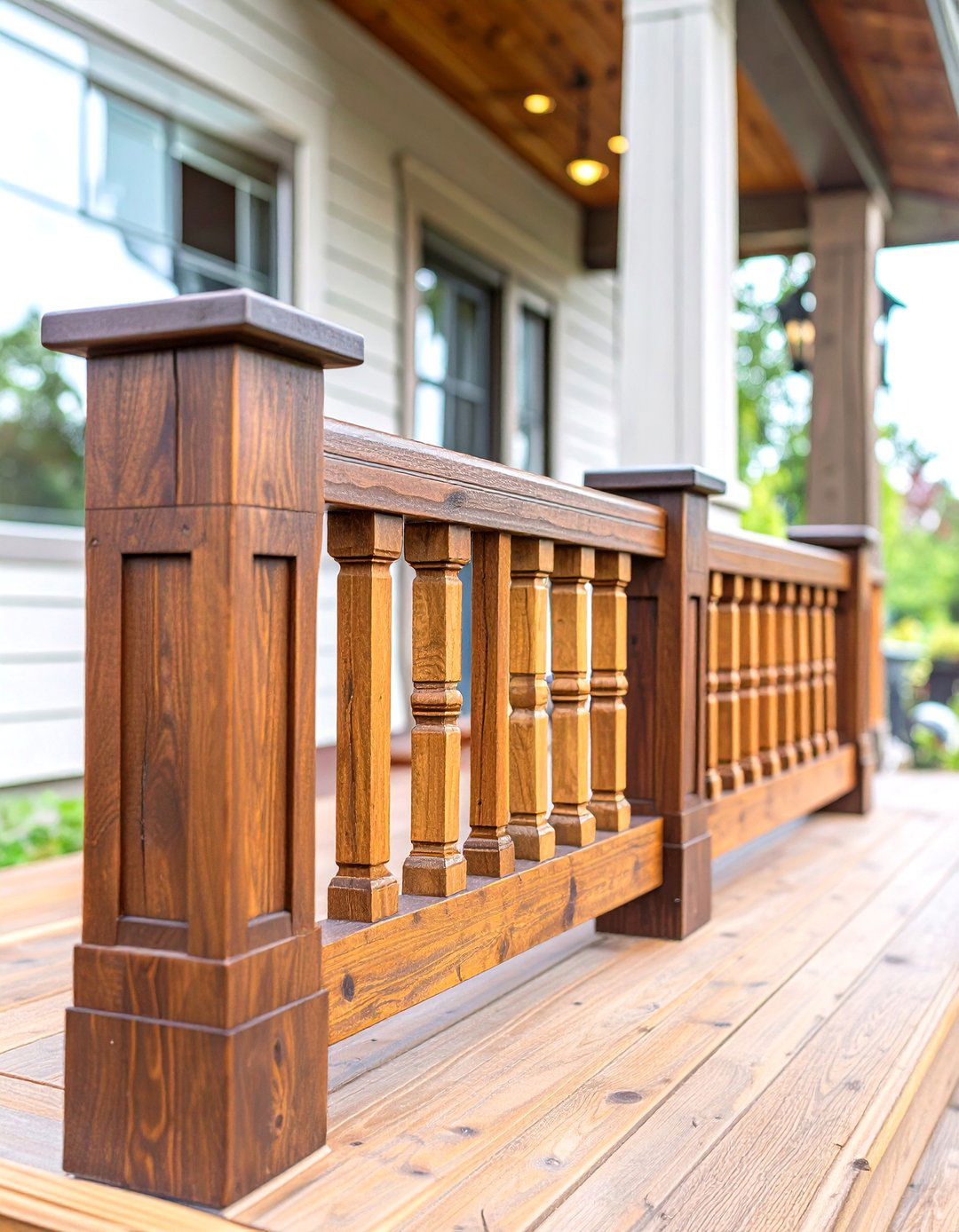 30 Durable Wood Deck Railing Ideas for Your Backyard - We Love Home Blog