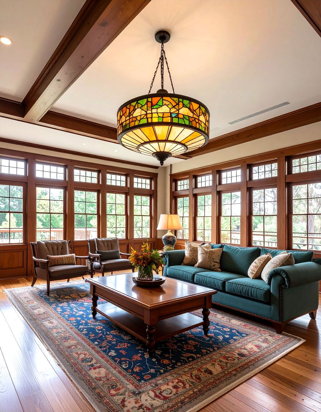 Craftsman Style living room ceiling lighting - 30 living room ceiling lighting ideas